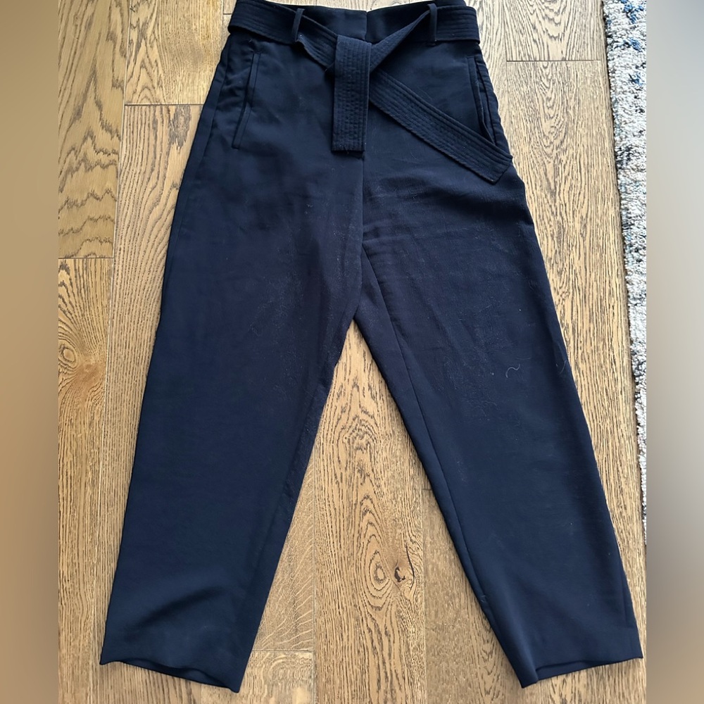 Wilfred tie front pant - Admiral